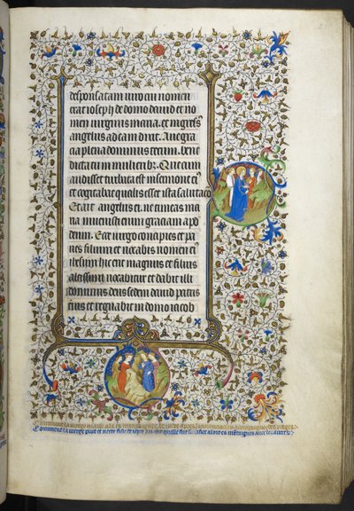 Ms 18850 f.21r Book of Hours (The Bedford Hours) c.1410-30 (ベラム紙にインク、色、金) を追加 作： French School