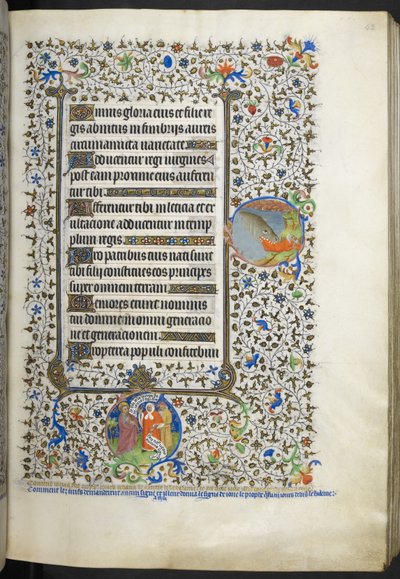 Ms 18850 f.42r Book of Hours (The Bedford Hours) c.1410-30 を追加 (ベラム紙にインク、色、金) 作： French School