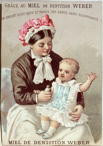 ウェーバー歯がためジェルの広告、c.1880-90 作： French School