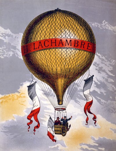 H. Lachambreによって製造された風船の広告、1880-1900 作： French School