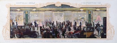 パリのデパートプランタンに新しい建物を開くための広告、1910年 作： French School