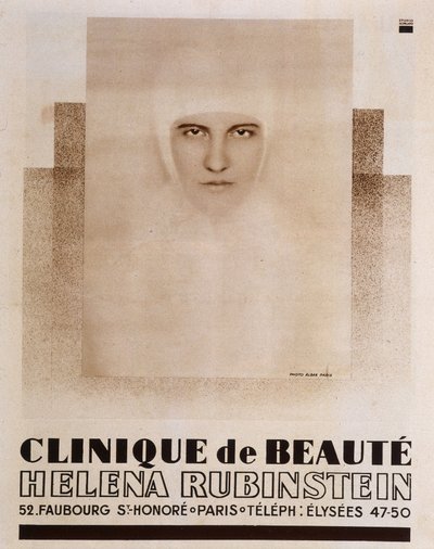 パリのエレーナ・ルビンシュタイン美容クリニックの広告 - in Vu 作： French School