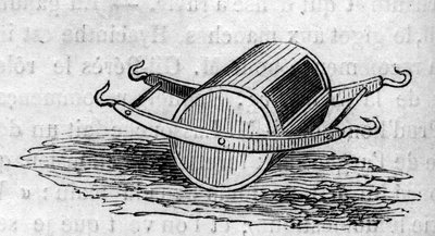 農業機械：1860年のパリ農業競技会で発表された流通式肥料ドア。1860年7月28日付 "Le Monde Illustré "172号に掲載された図版。 作： French School
