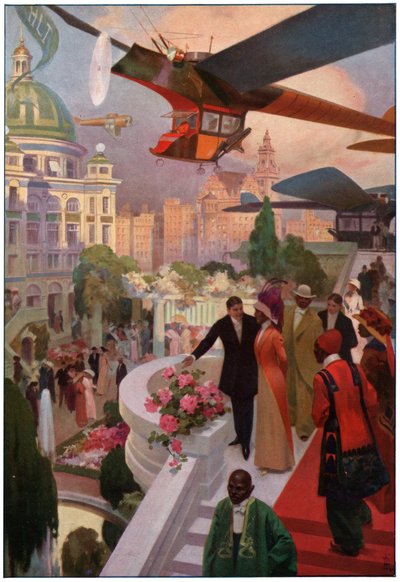 未来の飛行機。 1910年頃（彫刻） 作： French School