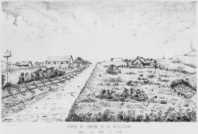 パインズ島のアルバム、国外追放地域のエントリ、1878年-79年 作： French School