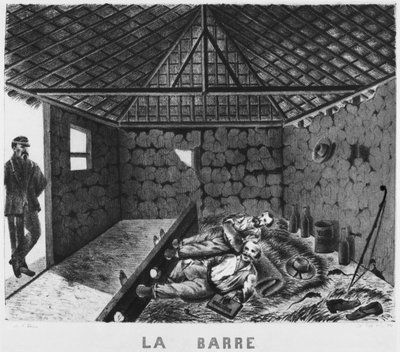 パインズ島のアルバム、バー、強制送還者の罰、1878-79 作： French School