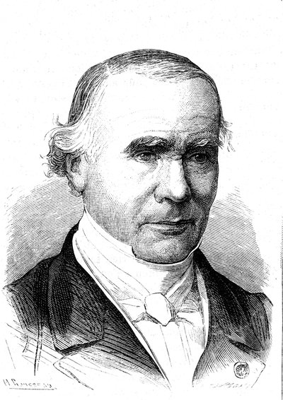 Alfred VELPEUR (1795-1867)、フランスの解剖学者、外科医、ヴェルポー帯の発明者。1867年 作： French School