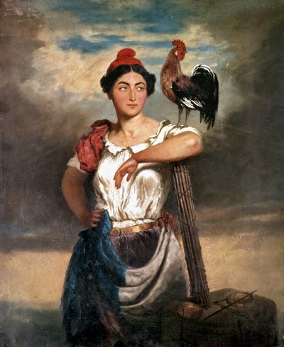 1848年の共和国の寓意 作： French School