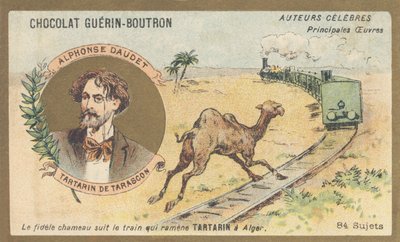 アルフォンス・ドーデ（1840-1897）フランスの作家・劇作家、「タラスコンのタルタリン」（1872年）の作者 作： French School