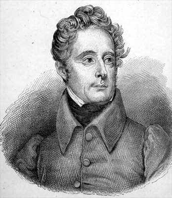 アルフォンス・マリー・ルイ・プラット・ド・ラマルティーヌ（1790-1869）（エングレーヴィング） 作： French School