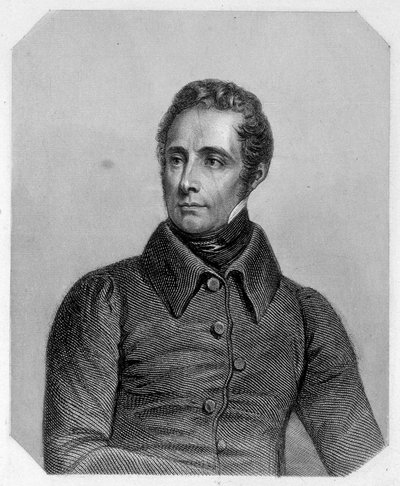 フランスの詩人、アルフォンス・ド・ラマルティーヌ（1790-1869）。ラマルティーヌの「L