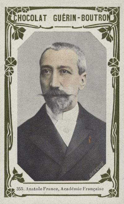 アナトールフランス、アカデミーフランセーズ（カラー写真） 作： French School
