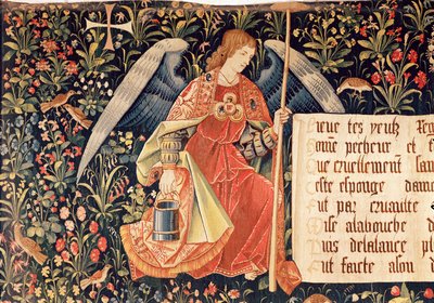 ロッドに取り付けられたスポンジが付いた天使、The Angels Bearing Instruments of the Passionの詳細 作： French School
