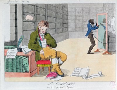 反英語漫画、1803年頃 作： French School