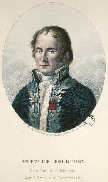 Antoine Francois de Fourcroy (1755-1809) (カラー彫刻) 作： French School
