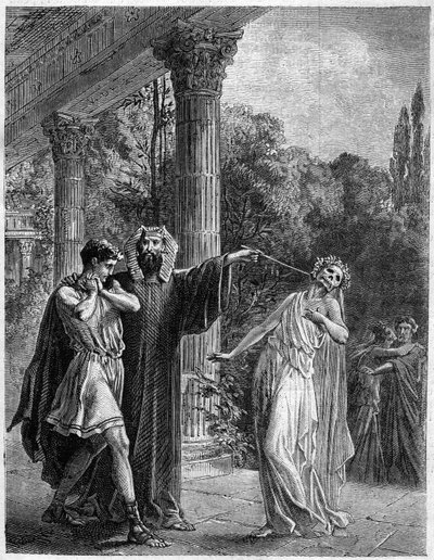 アポロニウス、コリントへHistoire de la magic du Monde supernaturel et de la Fatalite a travers les temps et les peuples", Furne Jouvet et Cie editeurs (1869)に掲載されています。 作： French School