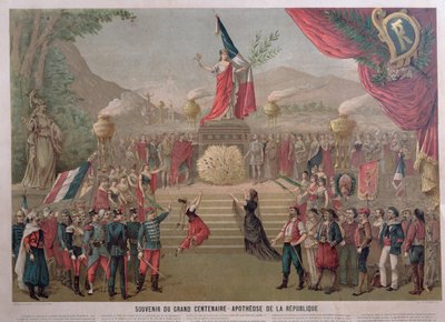 共和国の神格化、1889年 作： French School