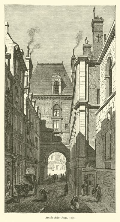 アーケードサンジャン（1830年） 作： French School
