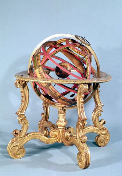 アーミラリ球（金色の木材） 作： French School