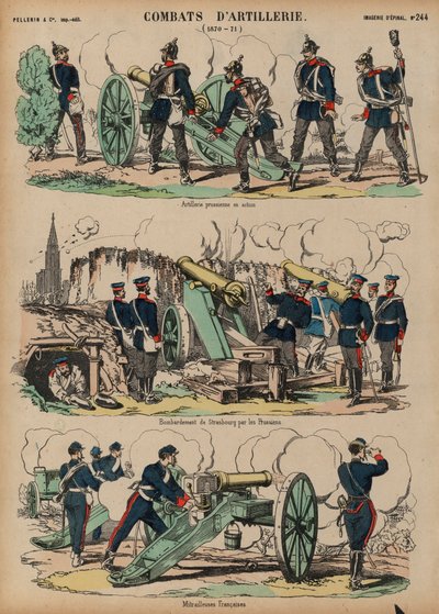 活動中の大砲、普仏戦争、1870〜 1871年 作： French School