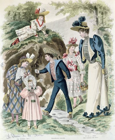 天然の春、1892年 作： French School