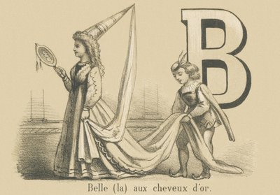 B：金色の髪の美しい（the） 作： French School