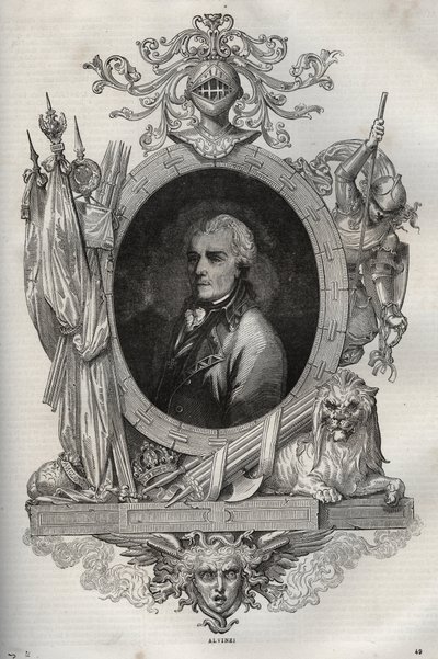 ジョセフ・アルヴィンチ男爵（アルヴィンチ・フォン・ボルベレク）（1735～1810） オーストリアの将軍 - - モーリス・ラ・シャレストによる新国民百科事典 - 1870年 - 。 作： French School