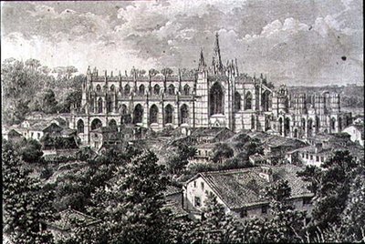 1860年代のバタラハ修道院(エングレービング) 作： French School