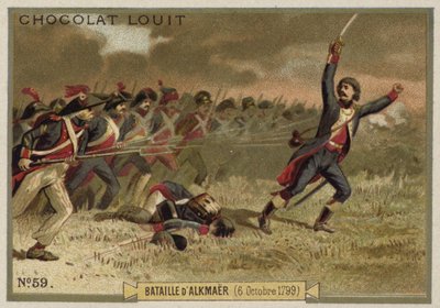 アルクマールの戦い、フランス革命戦争、1799年10月6日 作： French School