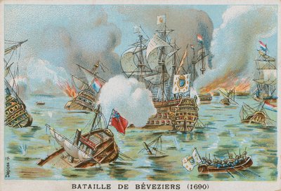 ビーチーヘッドの戦い（ベベジエの戦い）、1690 作： French School