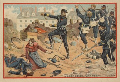 シャトーダンの戦い、1870年 作： French School