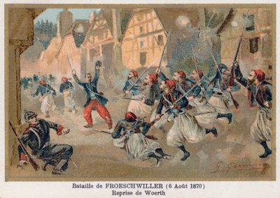 Froeschwillerの戦い、Werthの奪還 作： French School