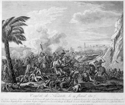 花暦7年（1799年）19日のナザレの戦い、ジャン・アンドシュ・ジュノ将軍（ジャン・アンドシュ）（1771-1813）のもとで-ティエールの「フランス革命」に登場。19世紀 作： French School