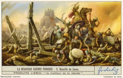 ザマの戦い、第二次ポエニ戦争、リービッヒ・カード 作： French School