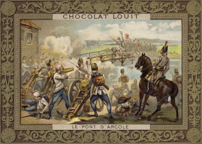 アルコレ橋の戦い、イタリア、1796 作： French School