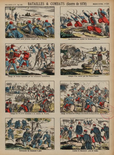 普仏戦争の戦い、1870年から1871年 作： French School