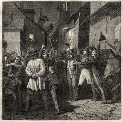 ベルトンの陰謀 1822年 - ジャン・バティスト・ブルトン（Jean-Baptiste）ディット・ベルトン（1769-1822）将軍は、1822年にトゥアールで臨時政府を樹立した。 作： French School