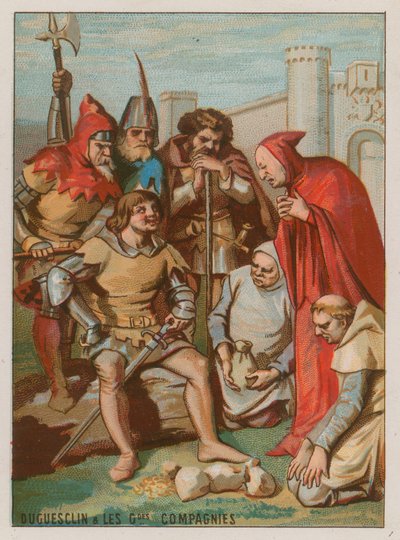 Bertrand du Guesclinが自由企業を団結させる 作： French School