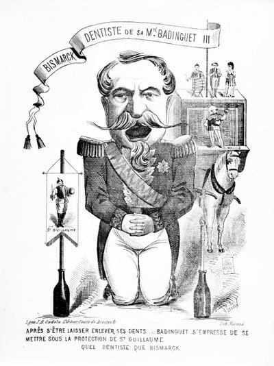 ビスマルク、バディンゲ3世陛下の歯科医、1871年 作： French School