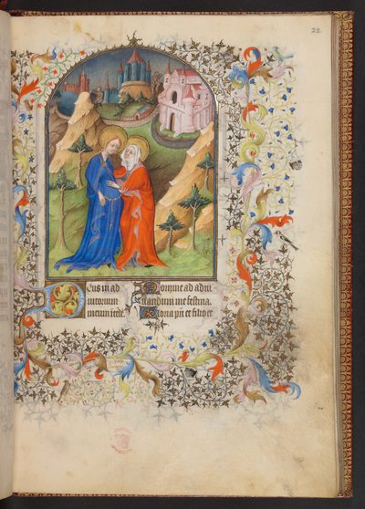 Book of Hours、追加 MS 32454 f.22r、フランス 作： French School