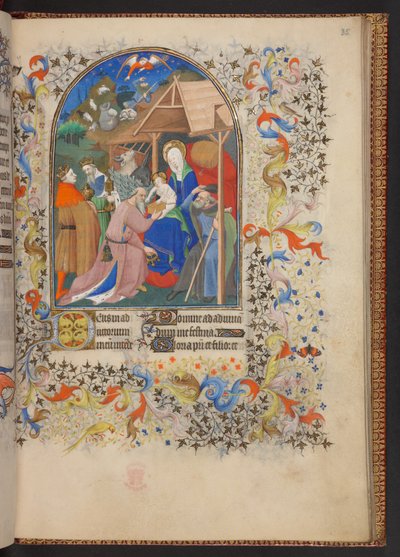 Book of Hours、追加 MS 32454 f.35r、フランス 作： French School