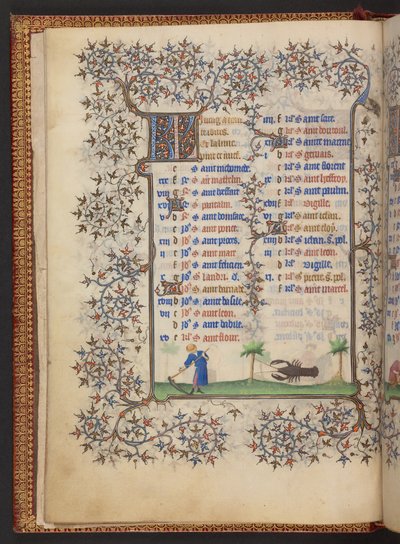 Book of Hours、追加 MS 32454 f.4v、フランス 作： French School