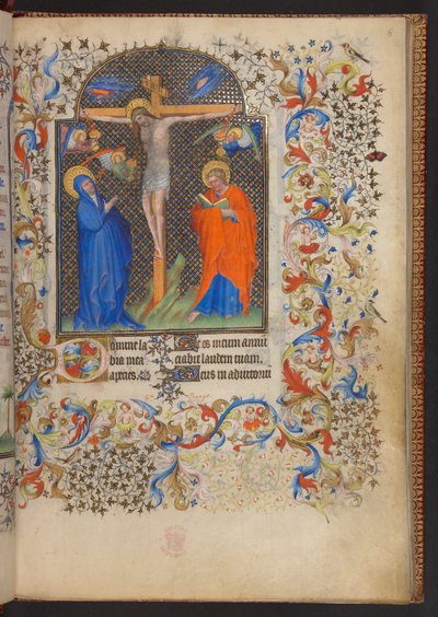 Book of Hours、追加 MS 32454 f.8r、フランス 作： French School