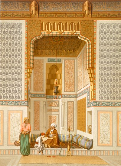 Bordeyny Mosque、カイロ（カラーリソ） 作： French School