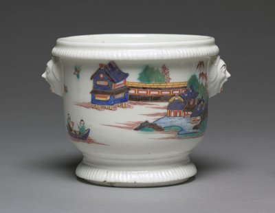 ボトルクーラー、フランスのサンクルー磁器工場で製造、1725-1735年頃 作： French School