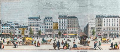 サン・ドニ大通りの南側 - サン・マルタン通り - エドモンド・テクシエの「Tableau-de-Paris」（1852年）に掲載された版画 作： French School