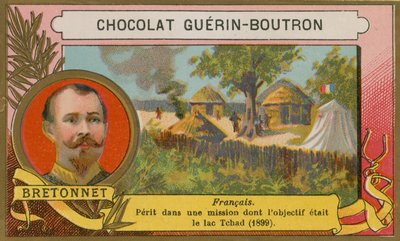ブルトネ、19世紀のフランスの兵士および探検家 作： French School