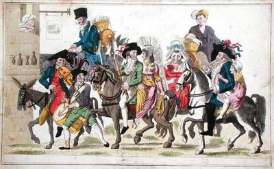 花嫁行列 1820-30年頃 （カラーエングレービング） 作： French School