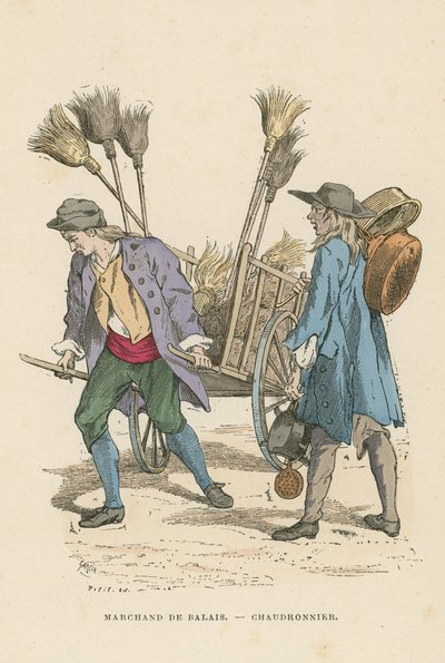 筆売りと銅細工師 作： French School