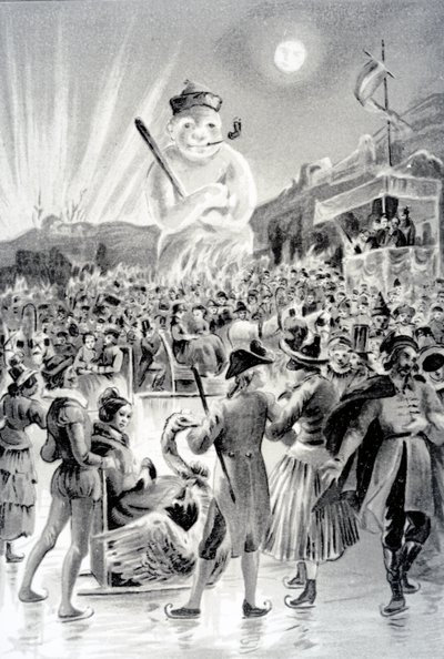 ブダペスト、ジョージサンドによる雪男のイラスト、1887 作： French School